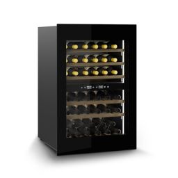 Vyno šaldytuvas Caso Wine Cooler WineDeluxe WD 41 Energy efficiency class F, Built-in, Bottles capacity 41, Black
