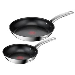Keptuvių rinkinys Tefal Intuition B817S255 20/26 cm indukcijai juoda/sidabrinė