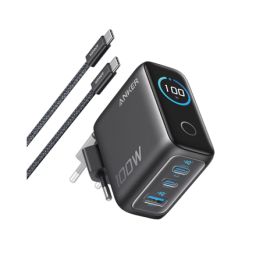 Įkroviklis Anker B121BGZ1 100W 3 prievadai Smart Display su USB-C kabeliu