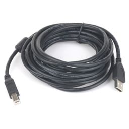 Kabelis USB 2.0 A-plug B-plug 3 m (10 ft) cable with ferrite core Gembird