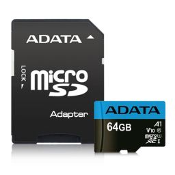 Atminties kortelė ADATA Premier UHS-I 64 GB, MicroSDXC, Flash memory class 10, Adapter