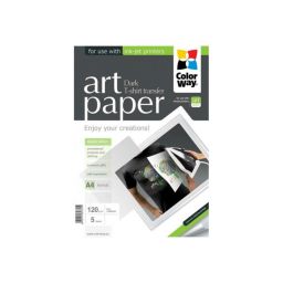 Lipdukas marškinėliams ColorWay ART T-shirt transfer (dark), 5 vnt., A4, 120 g/m²