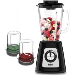 Kokteilinė TEFAL Blender BL438831 BlendForce Tabletop, 800 W, Jar material Glass, Jar capacity 1.25 L, Ice crushing, Black