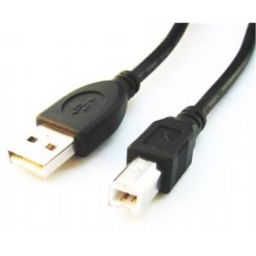 Kabelis Cablexpert CCP-USB2-AMBM-6 1.8 m, Black, USB 2.0 A-plug B-plug cable