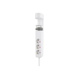 Prailgintojas Neomounts (Power Strip) DS22-840WH6 USB-C USB-A 3680W su spaustuku tvirtinimui prie stalo