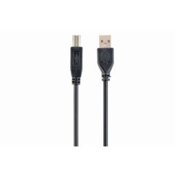 USB kabelis Gembird Cable USB2 AM-BM 1 m, Black, USB B, USB A