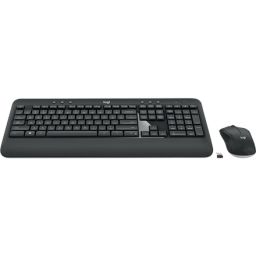 Klaviatūra+pelė Logitech MK540 Advanced Wireless Keyboard and mouse pack, USB, Keyboard layout QWERTY, USB, Black, Wireless connection, US