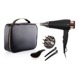 Plaukų džiovintuvas ETA Hair Care Gift Set ETA732090020 Fenité 2200 W, Number of temperature settings 3, Ionic function, Diffuser nozzle, Black Editio