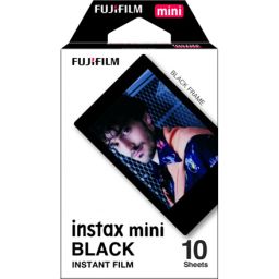 Momentinis fotopopierius Fujifilm Instax Mini, 10 vnt, juodas rėmelis, 54x86 mm