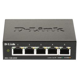 Komutatorius D-Link Smart Managed Switch DGS-1100-05V2/E	 Managed L2, Rackmountable, 1GBps (RJ-45) ports quantity 5