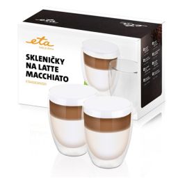 Stiklinės kavai ETA Latte Macchiato Glasses ETA418193020 2 vnt indaplovėje plaunamos