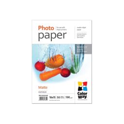 Foto popierius ColorWay Matte Photo Paper, 50 sheets, 10x15, 190 g/m²