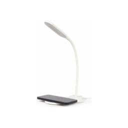 Šviestuvas su belaidžiu įkrovikliu Gembird Desk lamp with wireless charger TA-WPC10-LED-01-W