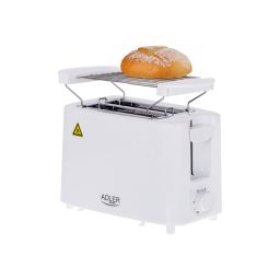 Skrudintuvas Adler Toaster AD 3223	 Power 750 W, Number of slots 2, Housing material Plastic, White