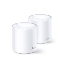 Maršrutizatorius TP-LINK AX3000 Whole Home Mesh Wi-Fi 6 System Deco X60 (2-pack) 802.11ax, 2402+574 Mbit/s, 10/100/1000 Mbit/s, Ethernet LAN (RJ-45) ports 2, Mesh Support Yes, MU-MiMO Yes, Antenna type 4xInternal per Deco uni