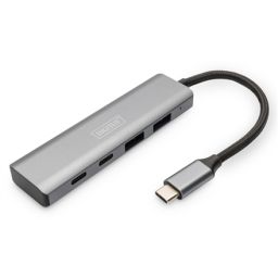 Jungčių stotelė Digitus USB-C 4 Port HUB 2x USB-A + 2x USB-C Gen2 DA-70245