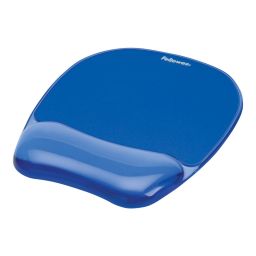 Pelės kilimėlis Fellowes Fellowes Gel Mouse pad with wrist pillow Crystal 23 cmx20.2 cmx3.2 cm Blue