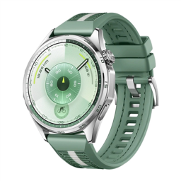 Išmanusis laikrodis Huawei Watch GT 6 46 mm žalias sidabrinis atsparus vandeniui įbrėžimams 55020FTV