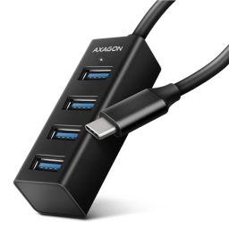 USB šakotuvas AXAGON HUE-M1C 4 jungtys juodas