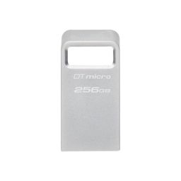 Kingston USB 3.2 Flash Drive  DataTraveler micro 256GB, USB 3.2, Silver