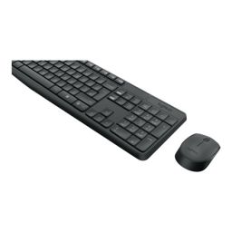 Klaviatūra+pelė Logitech MK235 Keyboard and Mouse Set, Wireless, Mouse included, Batteries included, US, Black, 475 g