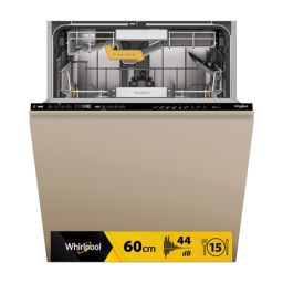 Indaplovė Whirlpool WH8IC15B4M6LHC0 įmontuojama C klasė 59,8 cm 15 komplektų juoda